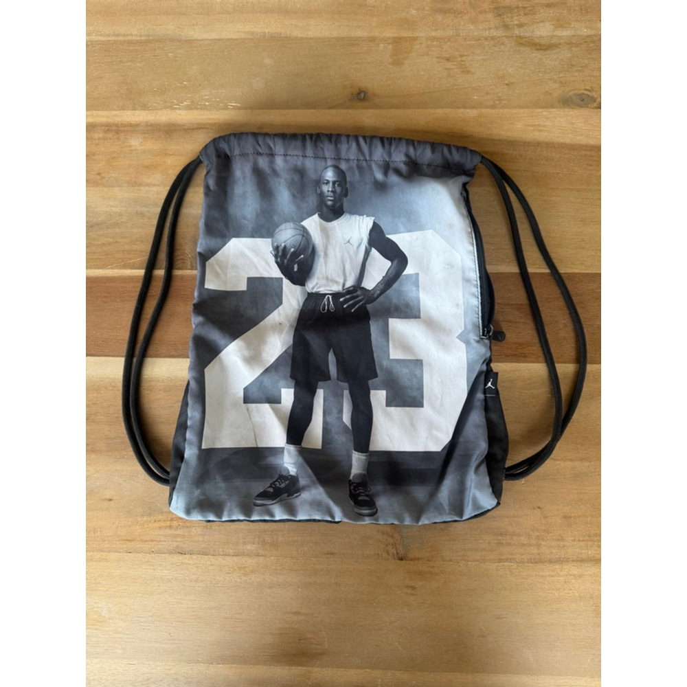 Jordan Drawstring Backpack Men's One Size Black White